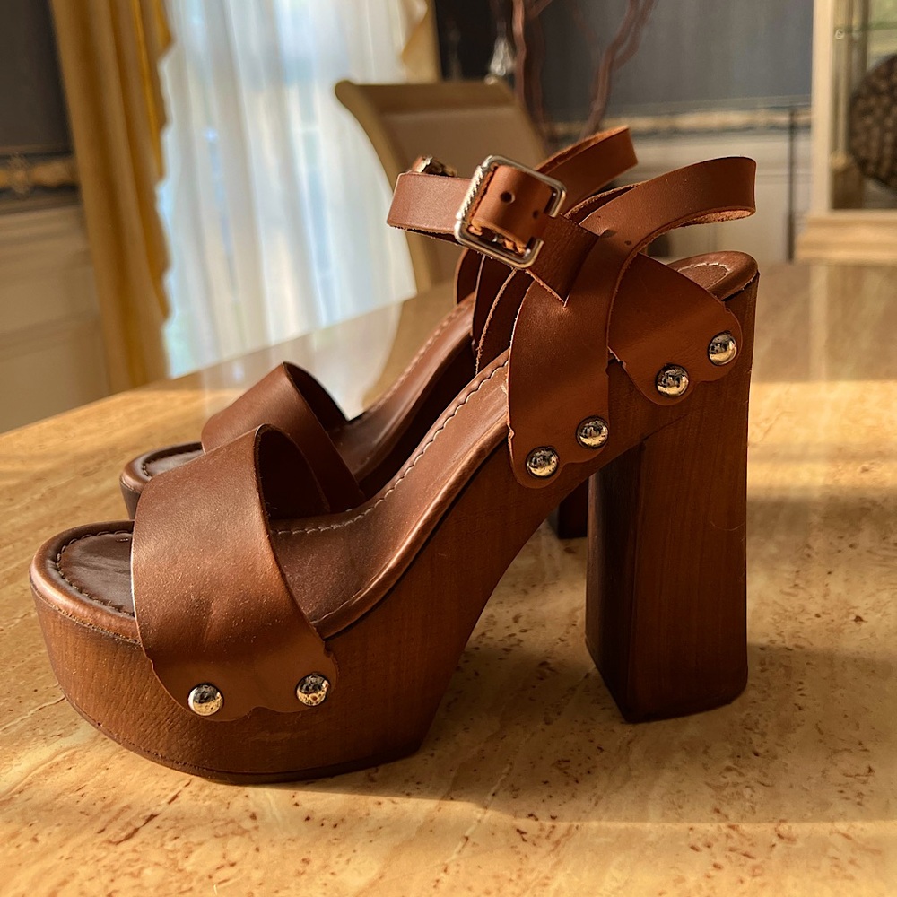 Wooden Platform Heels